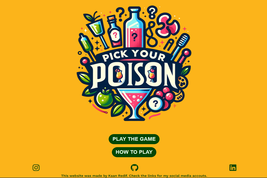 Pick Your Poison Website